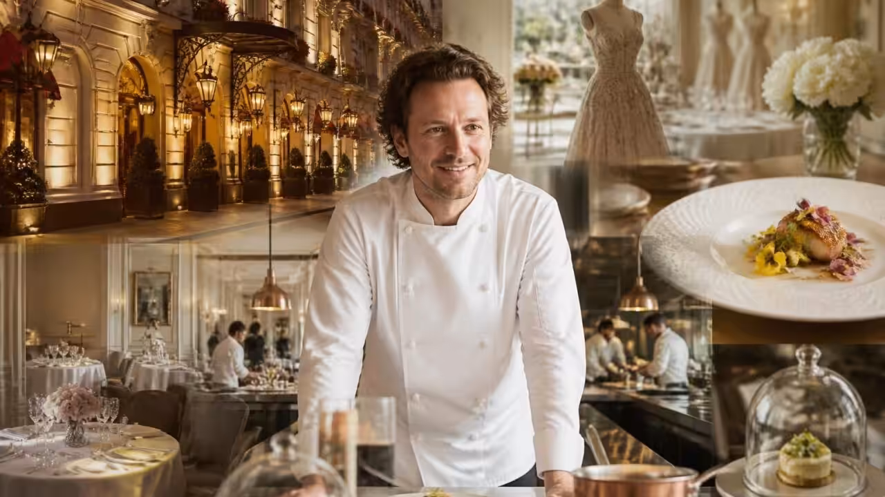 Jean Imbert : un parcours gastronomique d&rsquo;exception, du Plaza Athénée à Dior – explorez tous les restaurants qui ont accueilli le chef étoilé